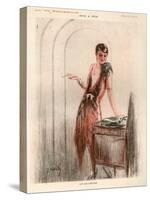 1920s France La Vie Parisienne Magazine Plate-null-Stretched Canvas