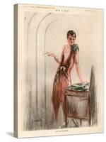 1920s France La Vie Parisienne Magazine Plate-null-Stretched Canvas