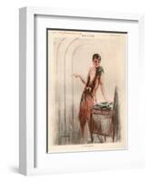 1920s France La Vie Parisienne Magazine Plate-null-Framed Giclee Print