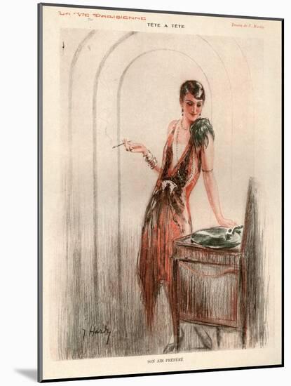 1920s France La Vie Parisienne Magazine Plate-null-Mounted Giclee Print