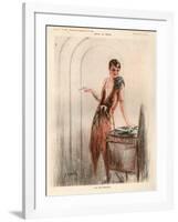 1920s France La Vie Parisienne Magazine Plate-null-Framed Giclee Print