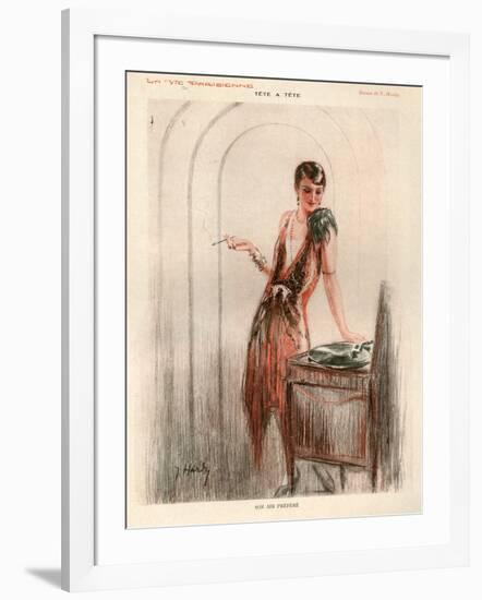 1920s France La Vie Parisienne Magazine Plate-null-Framed Giclee Print