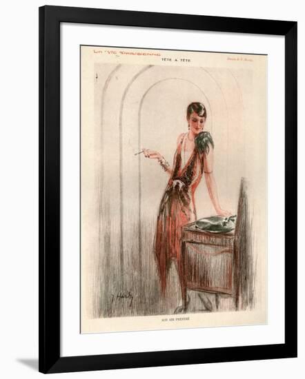 1920s France La Vie Parisienne Magazine Plate-null-Framed Giclee Print