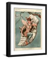 1920s France La Vie Parisienne Magazine Plate-null-Framed Giclee Print