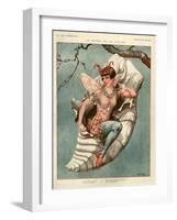 1920s France La Vie Parisienne Magazine Plate-null-Framed Giclee Print