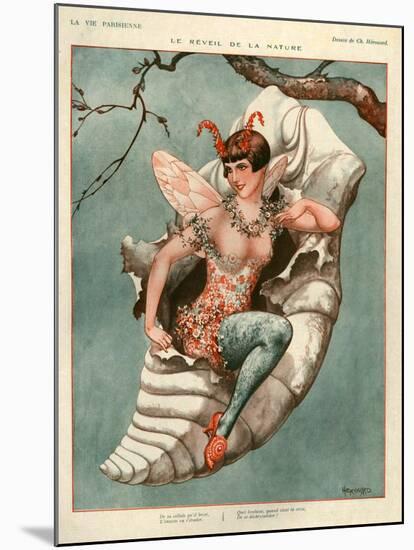 1920s France La Vie Parisienne Magazine Plate-null-Mounted Giclee Print