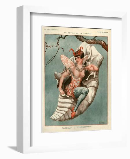 1920s France La Vie Parisienne Magazine Plate-null-Framed Giclee Print