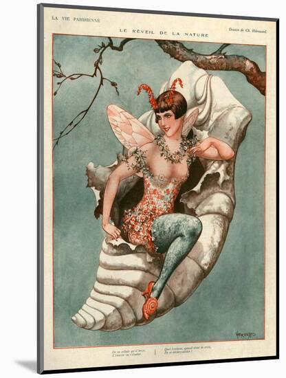 1920s France La Vie Parisienne Magazine Plate-null-Mounted Giclee Print