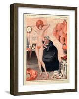 1920s France La Vie Parisienne Magazine Plate-null-Framed Giclee Print