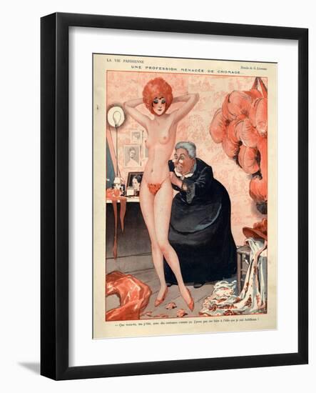 1920s France La Vie Parisienne Magazine Plate-null-Framed Giclee Print