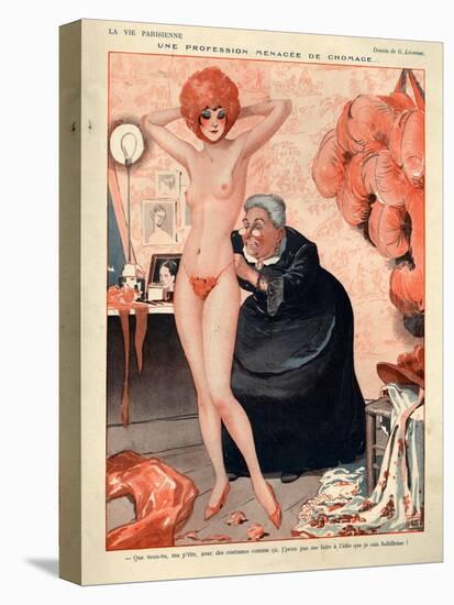 1920s France La Vie Parisienne Magazine Plate-null-Stretched Canvas