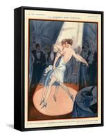 1920s France La Vie Parisienne Magazine Plate-null-Framed Stretched Canvas