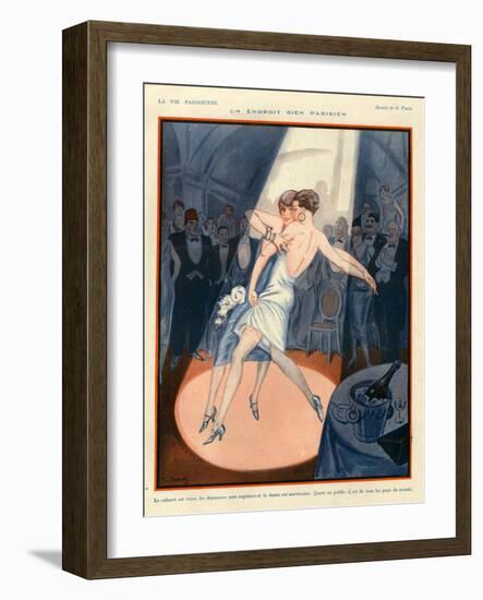 1920s France La Vie Parisienne Magazine Plate-null-Framed Giclee Print