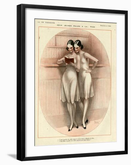 1920s France La Vie Parisienne Magazine Plate-null-Framed Giclee Print