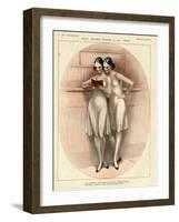 1920s France La Vie Parisienne Magazine Plate-null-Framed Giclee Print