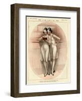 1920s France La Vie Parisienne Magazine Plate-null-Framed Premium Giclee Print