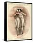 1920s France La Vie Parisienne Magazine Plate-null-Framed Stretched Canvas