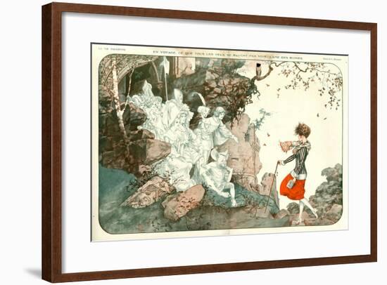 1920s France La Vie Parisienne Magazine Plate-null-Framed Giclee Print