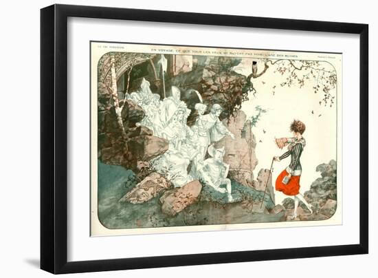 1920s France La Vie Parisienne Magazine Plate-null-Framed Giclee Print