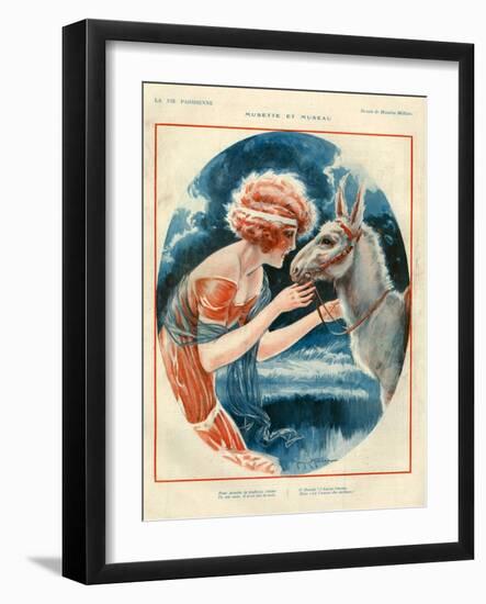 1920s France La Vie Parisienne Magazine Plate-null-Framed Giclee Print