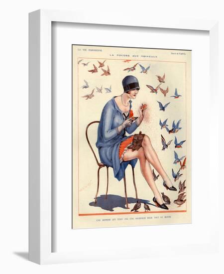 1920s France La Vie Parisienne Magazine Plate-null-Framed Giclee Print