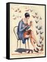 1920s France La Vie Parisienne Magazine Plate-null-Framed Stretched Canvas