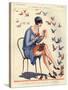 1920s France La Vie Parisienne Magazine Plate-null-Stretched Canvas