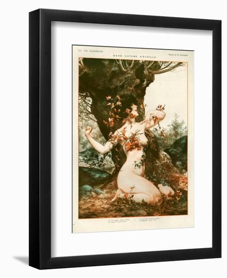 1920s France La Vie Parisienne Magazine Plate-null-Framed Premium Giclee Print