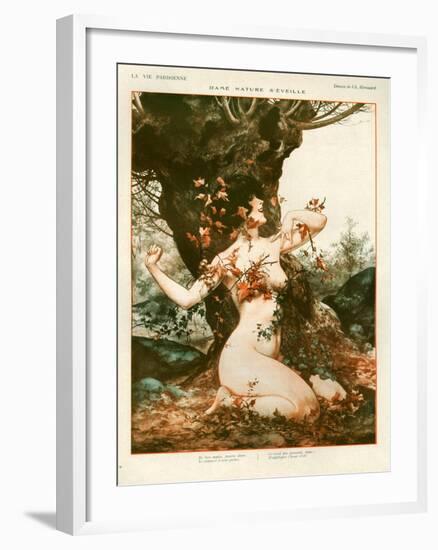 1920s France La Vie Parisienne Magazine Plate-null-Framed Giclee Print