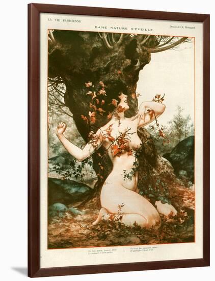 1920s France La Vie Parisienne Magazine Plate-null-Framed Giclee Print