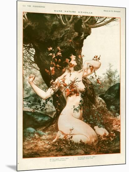 1920s France La Vie Parisienne Magazine Plate-null-Mounted Giclee Print