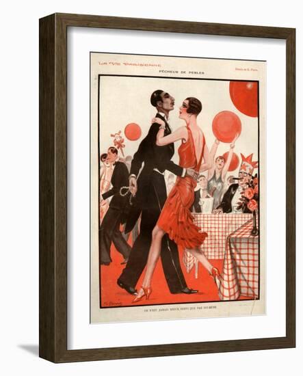 1920s France La Vie Parisienne Magazine Plate-null-Framed Giclee Print