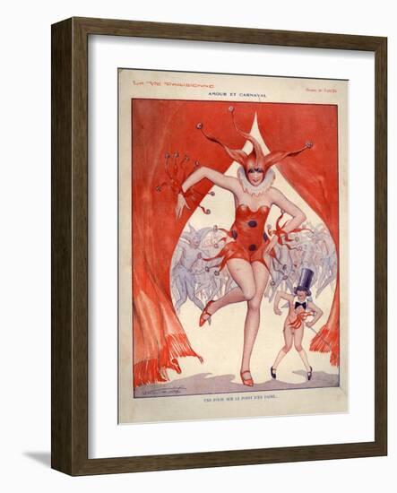 1920s France La Vie Parisienne Magazine Plate-null-Framed Giclee Print