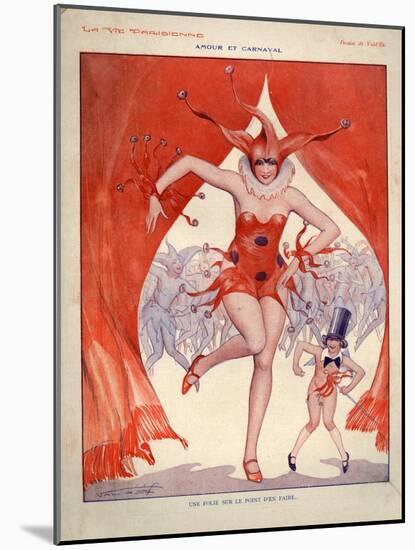 1920s France La Vie Parisienne Magazine Plate-null-Mounted Giclee Print