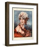 1920s France La Vie Parisienne Magazine Plate-null-Framed Giclee Print