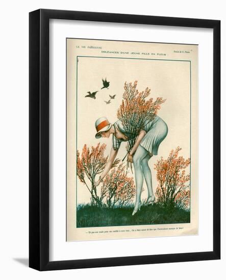 1920s France La Vie Parisienne Magazine Plate-null-Framed Giclee Print