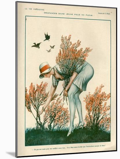 1920s France La Vie Parisienne Magazine Plate-null-Mounted Giclee Print