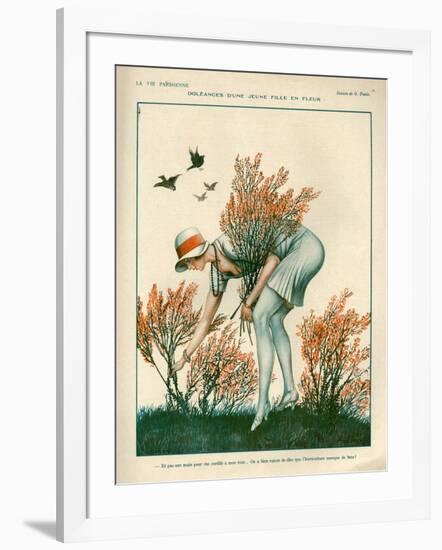 1920s France La Vie Parisienne Magazine Plate-null-Framed Giclee Print