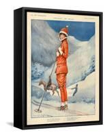 1920s France La Vie Parisienne Magazine Plate-null-Framed Stretched Canvas