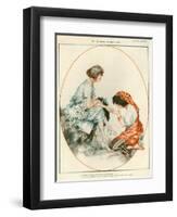 1920s France La Vie Parisienne Magazine Plate-null-Framed Premium Giclee Print