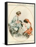 1920s France La Vie Parisienne Magazine Plate-null-Framed Stretched Canvas