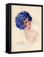 1920s France La Vie Parisienne Magazine Plate-null-Framed Stretched Canvas