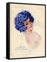 1920s France La Vie Parisienne Magazine Plate-null-Framed Stretched Canvas