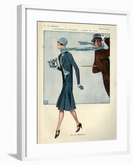 1920s France La Vie Parisienne Magazine Plate-null-Framed Giclee Print