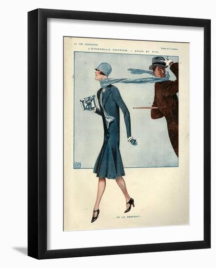 1920s France La Vie Parisienne Magazine Plate-null-Framed Giclee Print