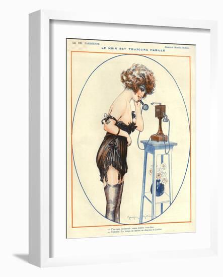 1920s France La Vie Parisienne Magazine Plate-null-Framed Giclee Print