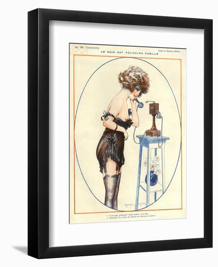 1920s France La Vie Parisienne Magazine Plate-null-Framed Giclee Print