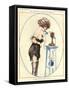 1920s France La Vie Parisienne Magazine Plate-null-Framed Stretched Canvas