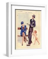 1920s France La Vie Parisienne Magazine Plate-null-Framed Giclee Print