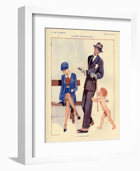 1920s France La Vie Parisienne Magazine Plate-null-Framed Giclee Print